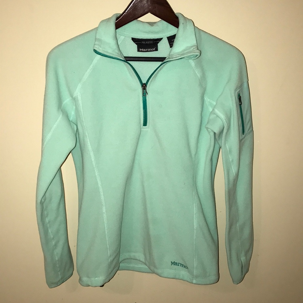 Mint green fleece pullover!!